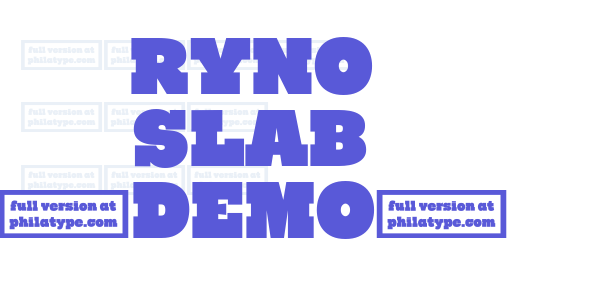 Ryno Slab [Demo] font